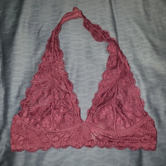 SOLD MERC 5 Free People Galloon Bra halter lace small Preowned - Picture 6 of 11